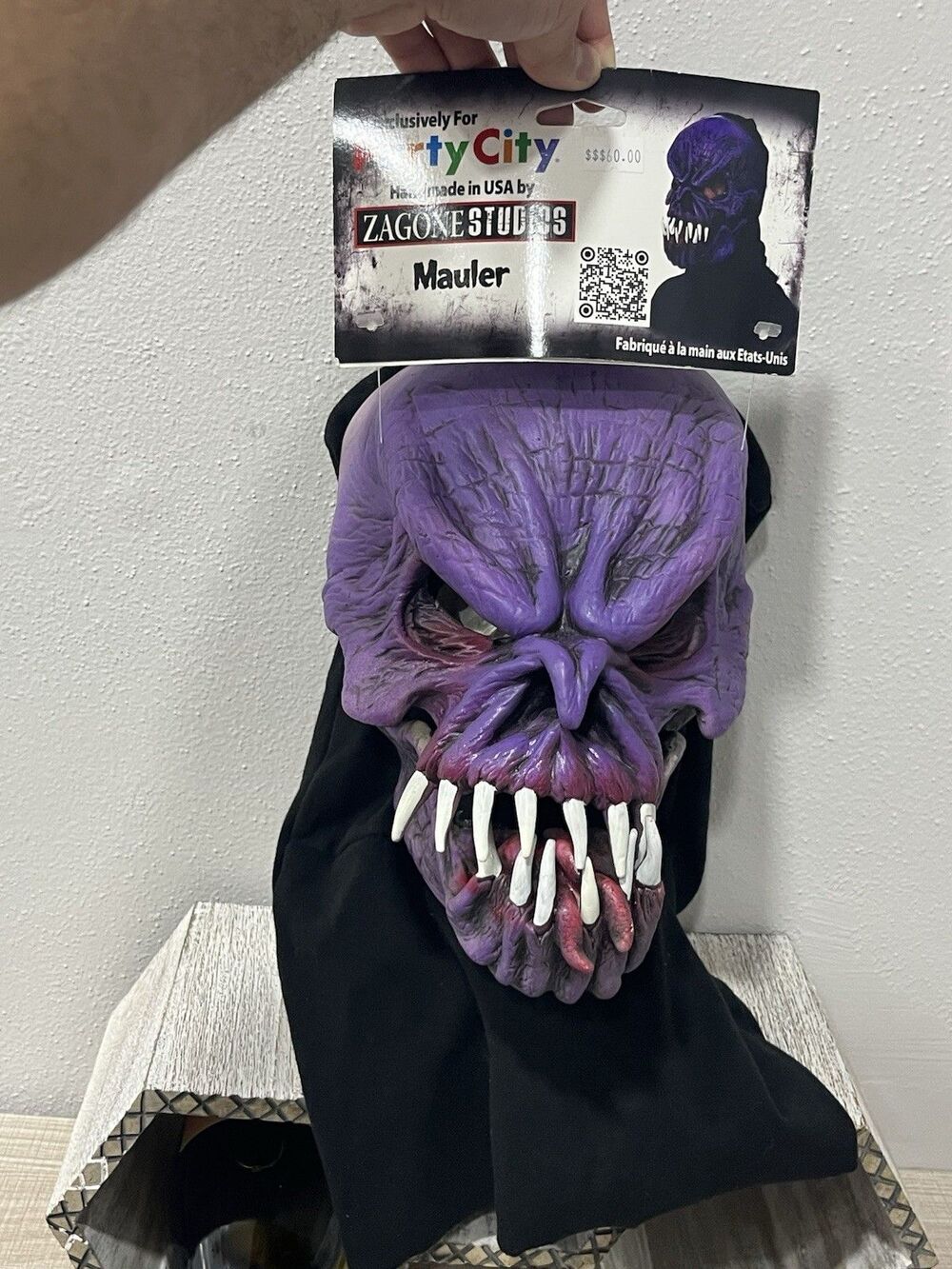 Zagone Studios Mauler Latex Mask Hood Party City Exclusive Halloween Horror NWT